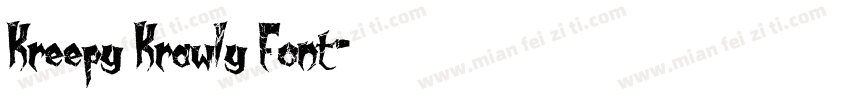 Kreepy Krawly Font字体转换